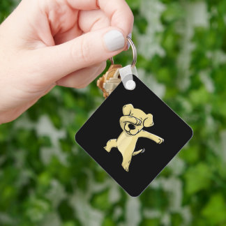 Labrador Kostüm Dabbing Labrador Schlüsselanhänger