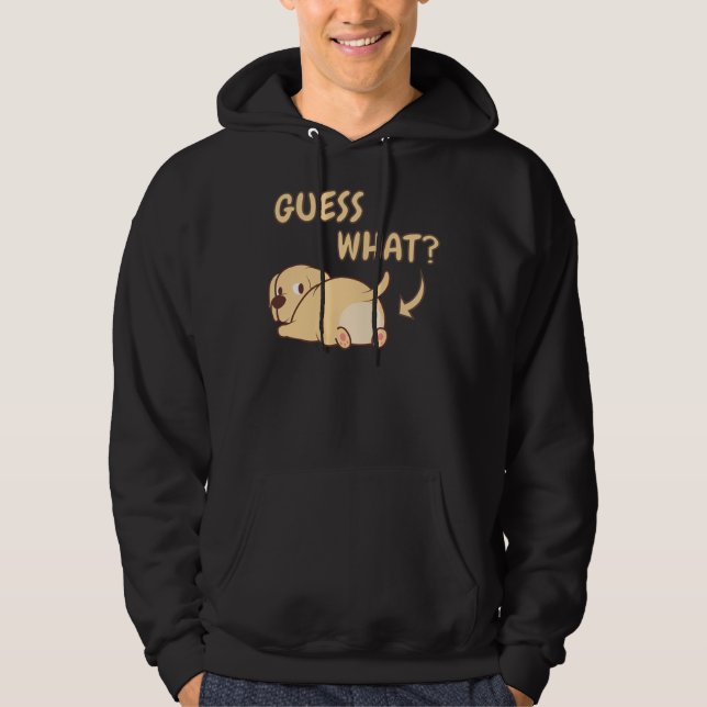 Labrador Labrador Dog Hintern Eigentümer Idee Comi Hoodie (Vorderseite)