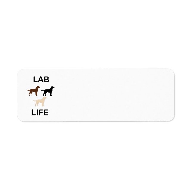 Labrador Leben alle Farben Silhouette (Vorne)