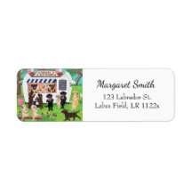 Labrador Licks Ice Cream Labradors Rücksendeadress