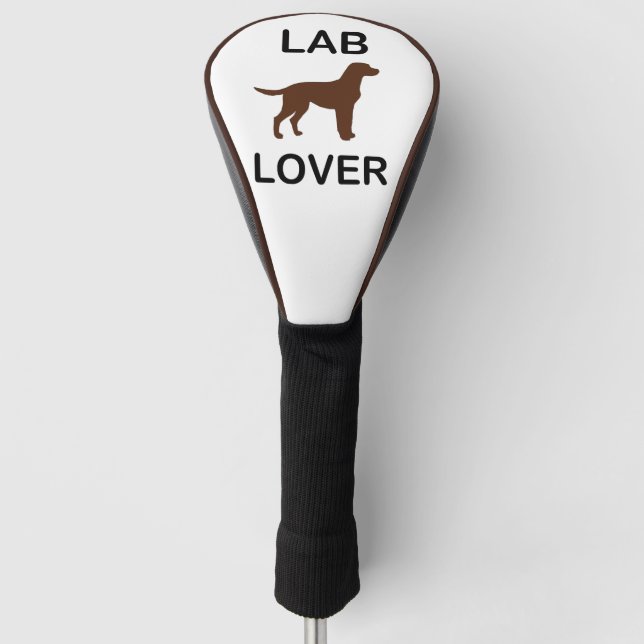 Labrador Liebhaber Golf Headcover (Vorderseite)