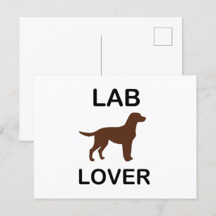 Labrador Liebhaber Postkarte