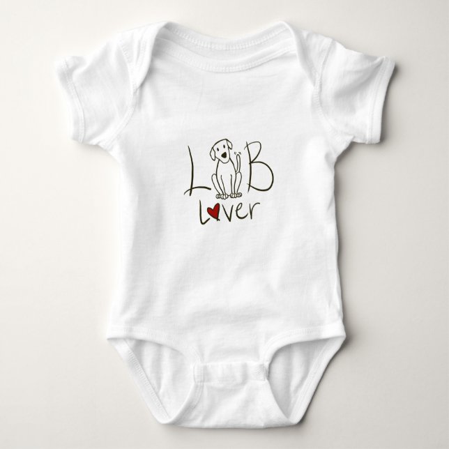 Labrador-Liebhaber-Säuglings-Bodysuit Baby Strampler (Vorderseite)