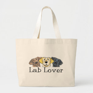 Labrador-Liebhaber-Vorlage Jumbo Stoffbeutel