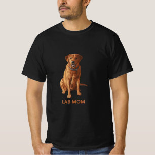 Labrador Mama Fox Red Labrador Retriever Dog Lover T-Shirt
