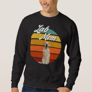 Labrador Mama Gelbes Labrador Retriever Retro Tren Sweatshirt