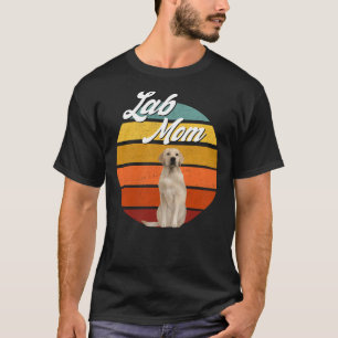 Labrador Mama Gelbes Labrador Retriever Retro Tren T-Shirt