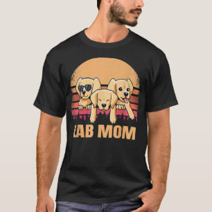 Labrador Mama Gelbes Labrador Retriever Vintag Dog T-Shirt