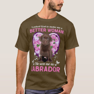 Labrador Mama Mama Hund Lover Besitzer glückliche T-Shirt