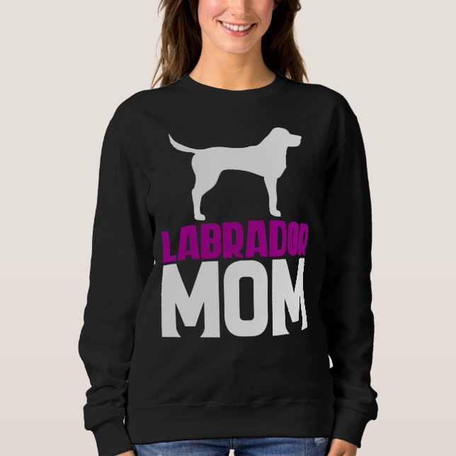 Labrador Mama Pink Sweatshirt (Vorderseite)