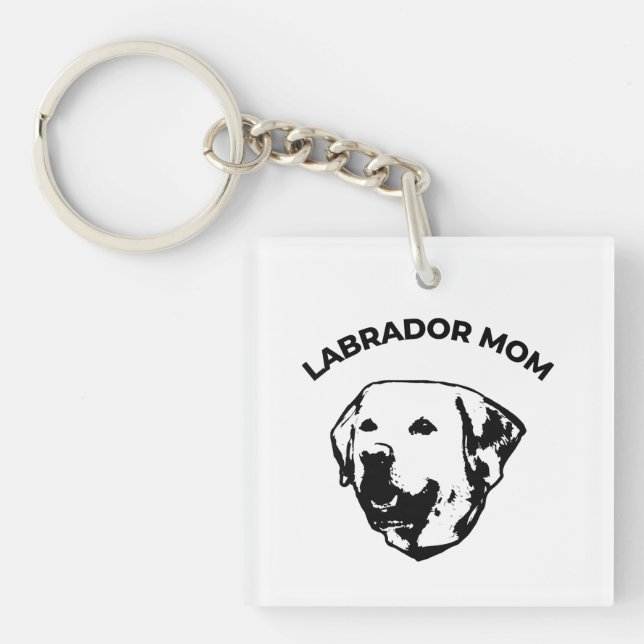 Labrador-Mama Schlüsselanhänger (Vorderseite)