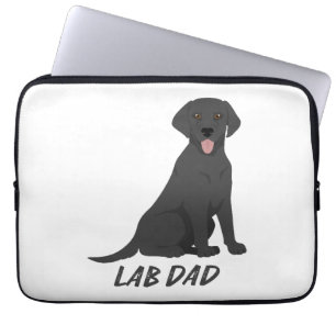 Labrador Mama SVG - Dog Silhouette & Paw Print Des Laptopschutzhülle