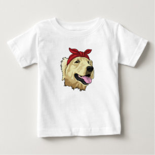 Labrador mit Bandana Baby T-shirt