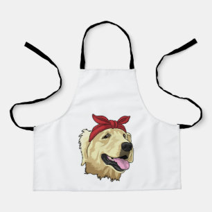 Labrador mit Bandana Schürze