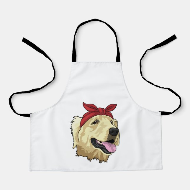 Labrador mit Bandana Schürze (Vorderseite)