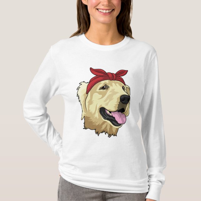 Labrador mit Bandana T-Shirt (Vorderseite)
