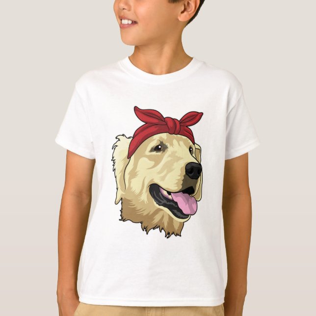 Labrador mit Bandana T-Shirt (Vorderseite)