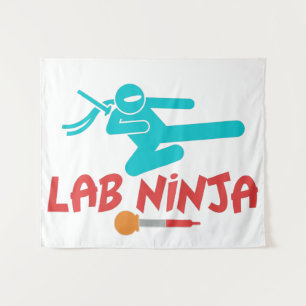 LABRADOR NINJA - WISSENSCHAFTLICHE TAPESTRIE FÜR M WANDTEPPICH