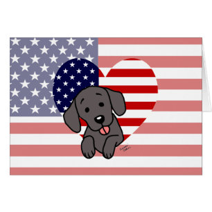 Labrador noir et bande dessinée du coeur 1 de