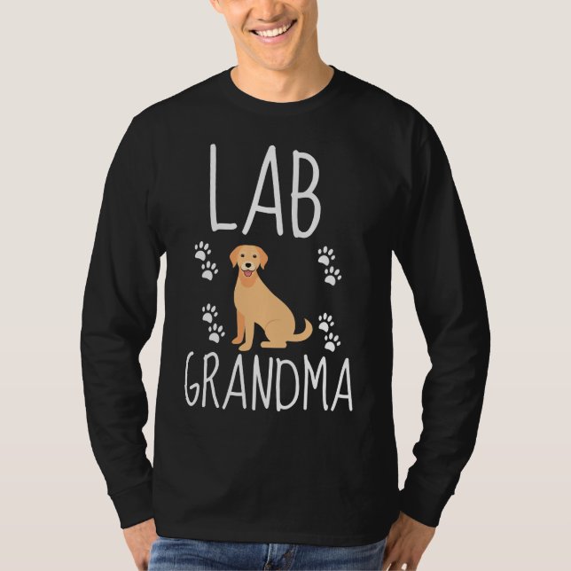 Labrador Oma Vector Labrador Retriever T-Shirt (Vorderseite)