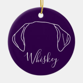 Labrador Ornament (Paw Prints)