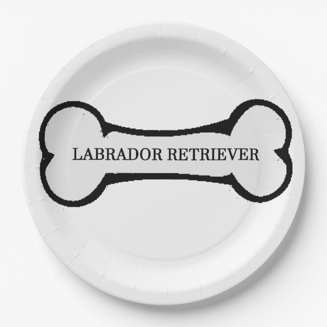 Labrador Pappteller (Vorderseite)