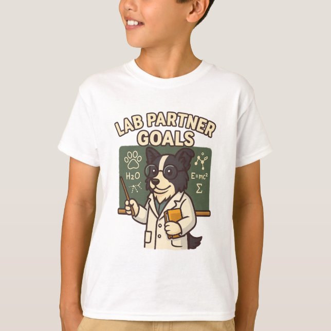 Labrador Partner Goals - Science Dog T - Shirt (Vorderseite)