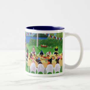Labrador-Party-Malerei Zweifarbige Tasse
