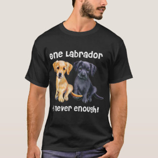 Labrador Pet Dog Funny T-Shirt Cadeau noir or y