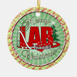 LABRADOR PHLEBOTOMIST CHRISTMAS KERAMIK ORNAMENT