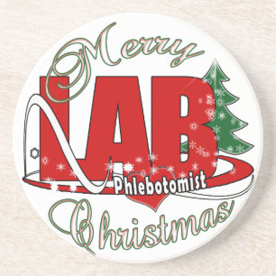 LABRADOR PHLEBOTOMIST CHRISTMAS UNTERSETZER