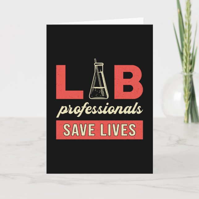Labrador Professionals Rette Laborassistent Karte (Vorderseite)