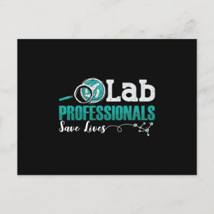 Labrador Professionals Rette Laborassistent Postkarte