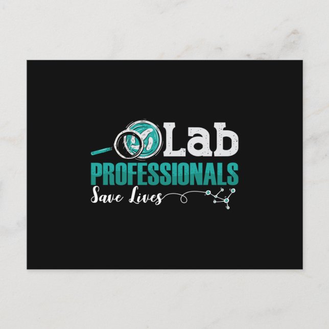 Labrador Professionals Rette Laborassistent Postkarte (Vorderseite)