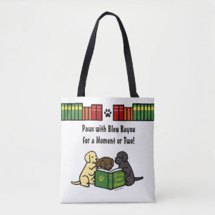 Labrador Puppies Lesekarte Bücher Tasche