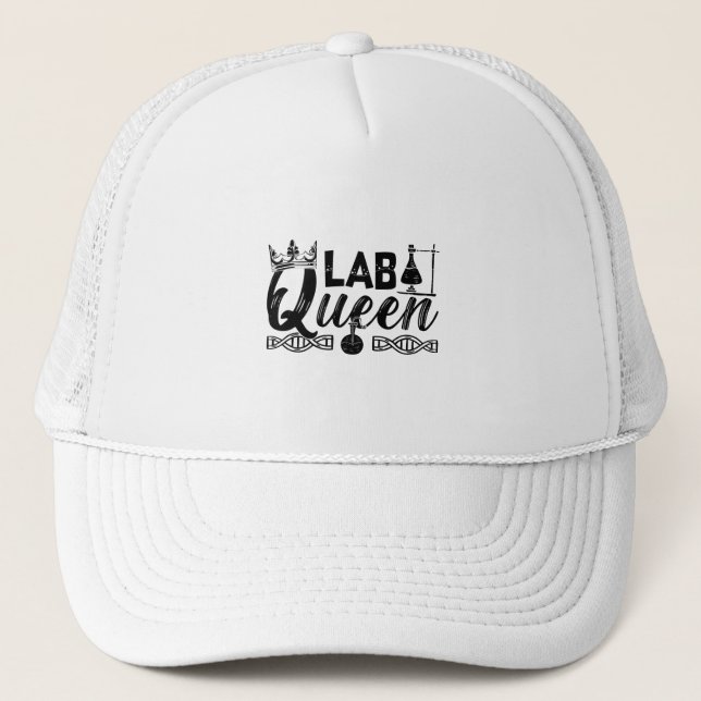 Labrador Queen Labrador Tech Laborchemist Technike Truckerkappe (Vorderseite)