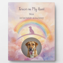 Labrador Rainbow Bridge Memorialplakette Aquarell