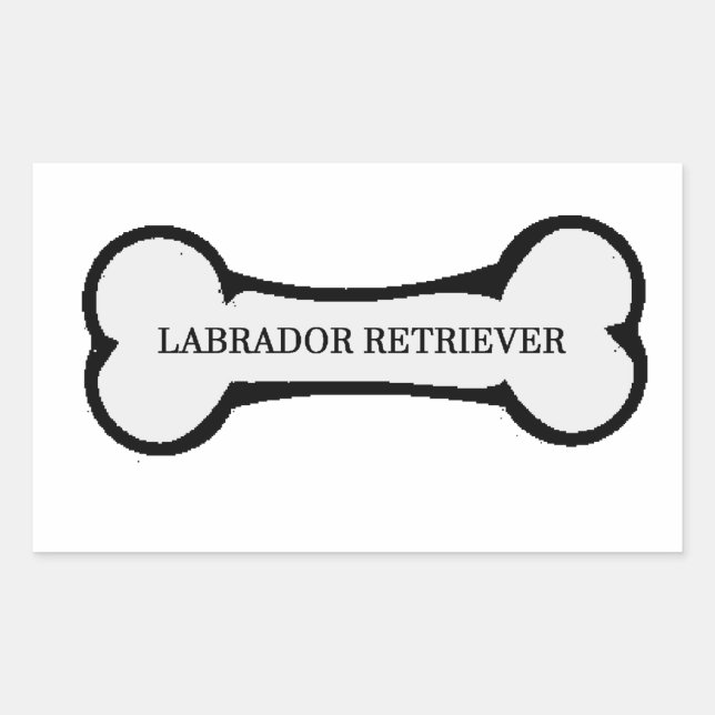 Labrador Rechteckiger Aufkleber (Vorderseite)