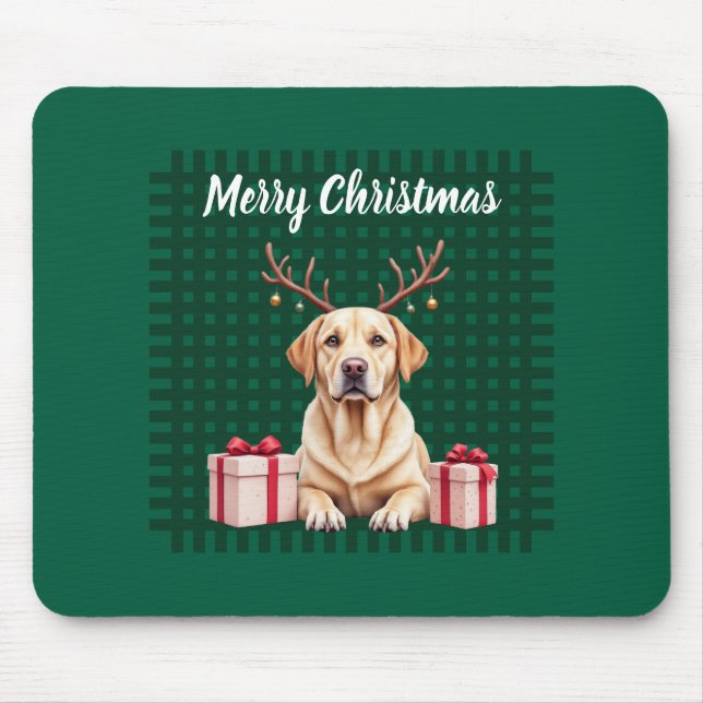 Labrador-Rentier Mousepad (Vorne)