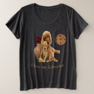Labrador Retrieever Große Größe T-Shirt