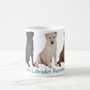 Labrador Retriever - 3 Farben zum Lieben Kaffeetasse