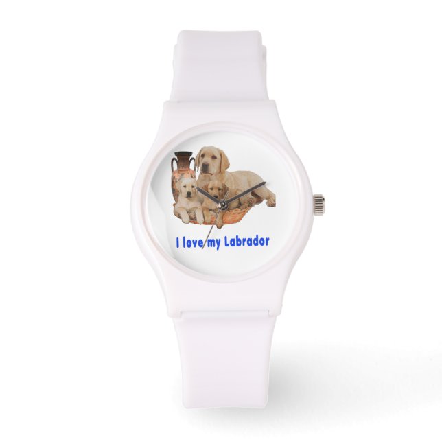 Labrador Retriever Armbanduhr (Vorderseite)