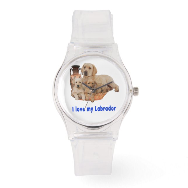 Labrador Retriever Armbanduhr (Vorderseite)