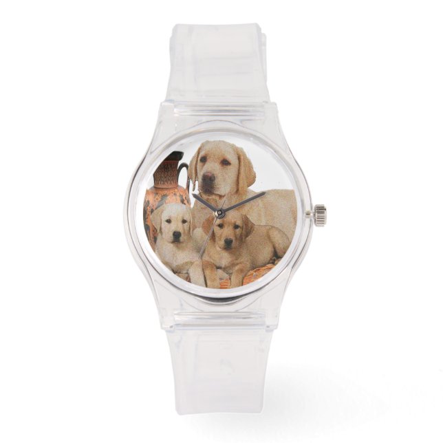 Labrador Retriever Armbanduhr (Vorderseite)