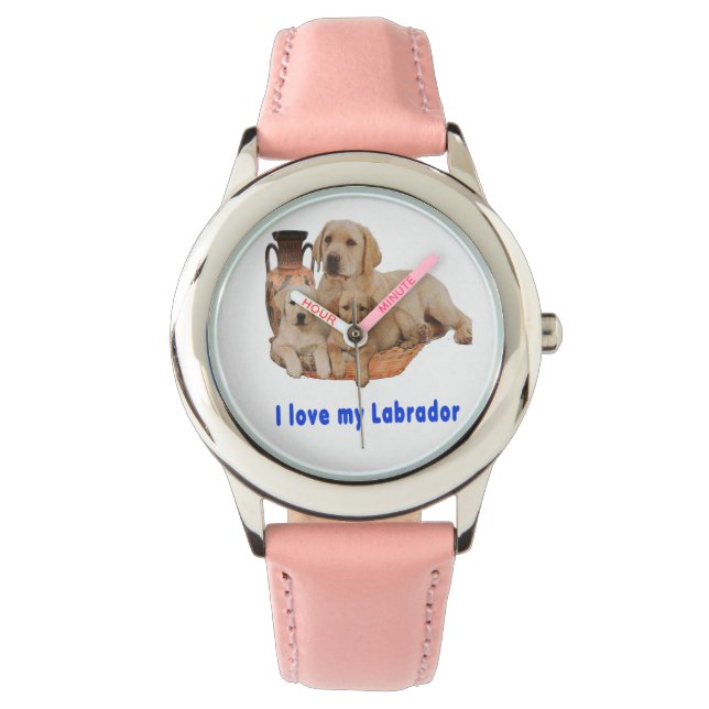 Labrador Retriever Armbanduhr (Vorderseite)