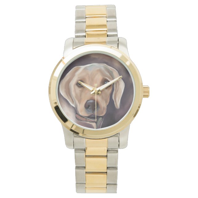 Labrador Retriever Armbanduhr (Vorderseite)
