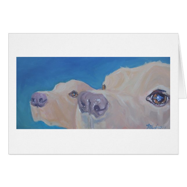 Labrador Retriever Art Card (Vorderseite (Horizontal))