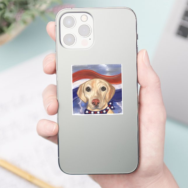 LABRADOR RETRIEVER AUFKLEBER (Telefon)