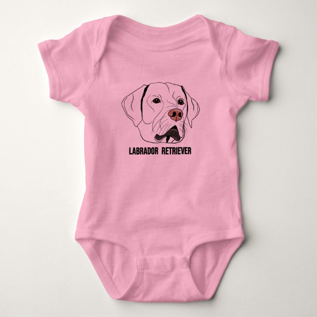LABRADOR RETRIEVER baby bodysuits (Vorderseite)