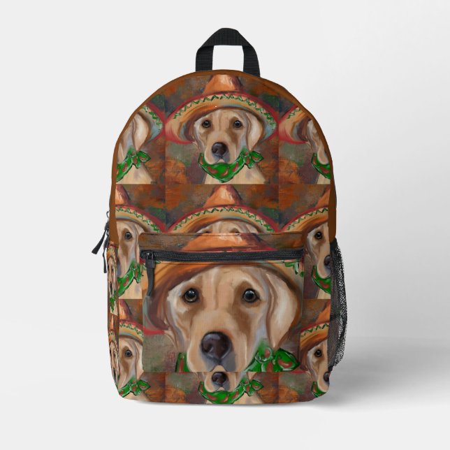 LABRADOR RETRIEVER BEDRUCKTER RUCKSACK (Vorderseite)